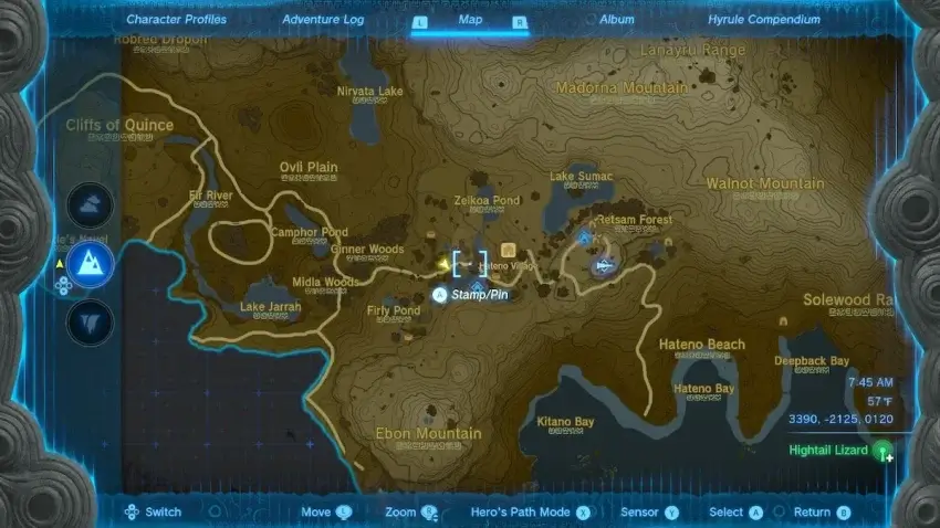 Farmer les lézards à queue haute - Zelda : Breath Of The Wild