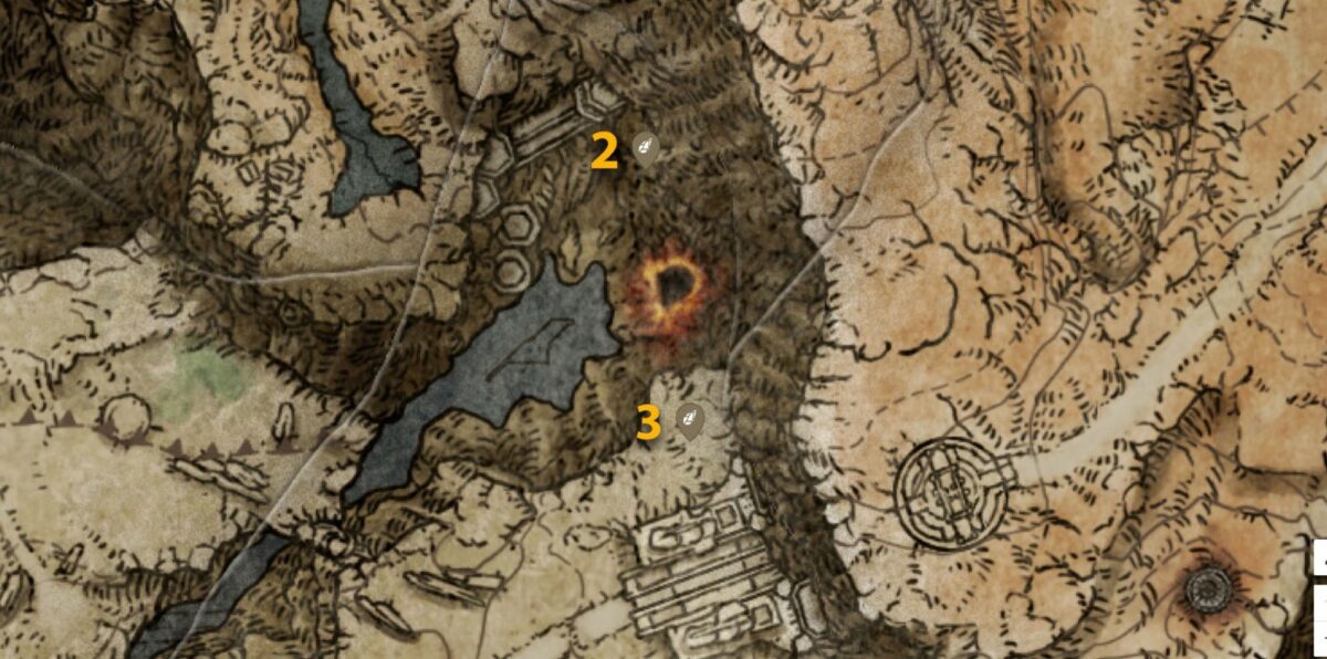 Elden Ring : Emplacements Sombre Smithing Stone 3