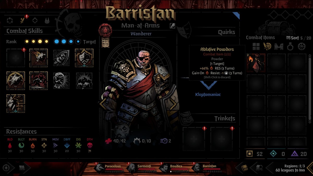 Darkest Dungeon 2 : Comment utiliser les objets de combat 3 Équiper 2