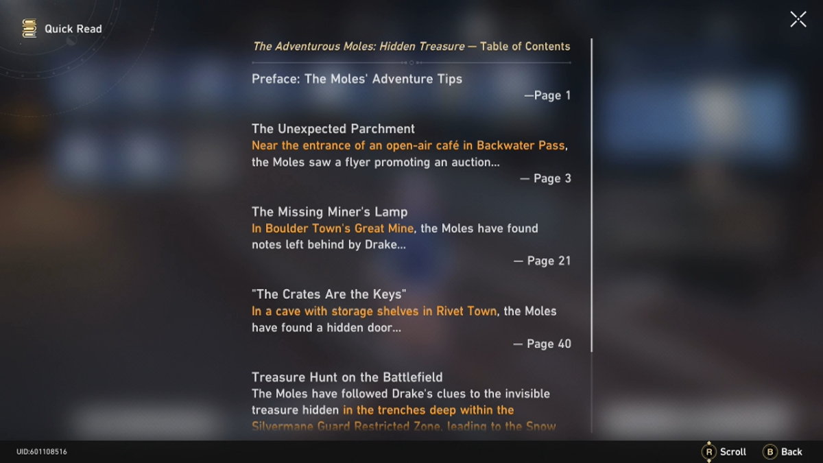 Honkai : Star Rail - Comment terminer la quête des taupes aventurières ? 1 Honkai Star Rail Les taupes aventureuses Table des matières