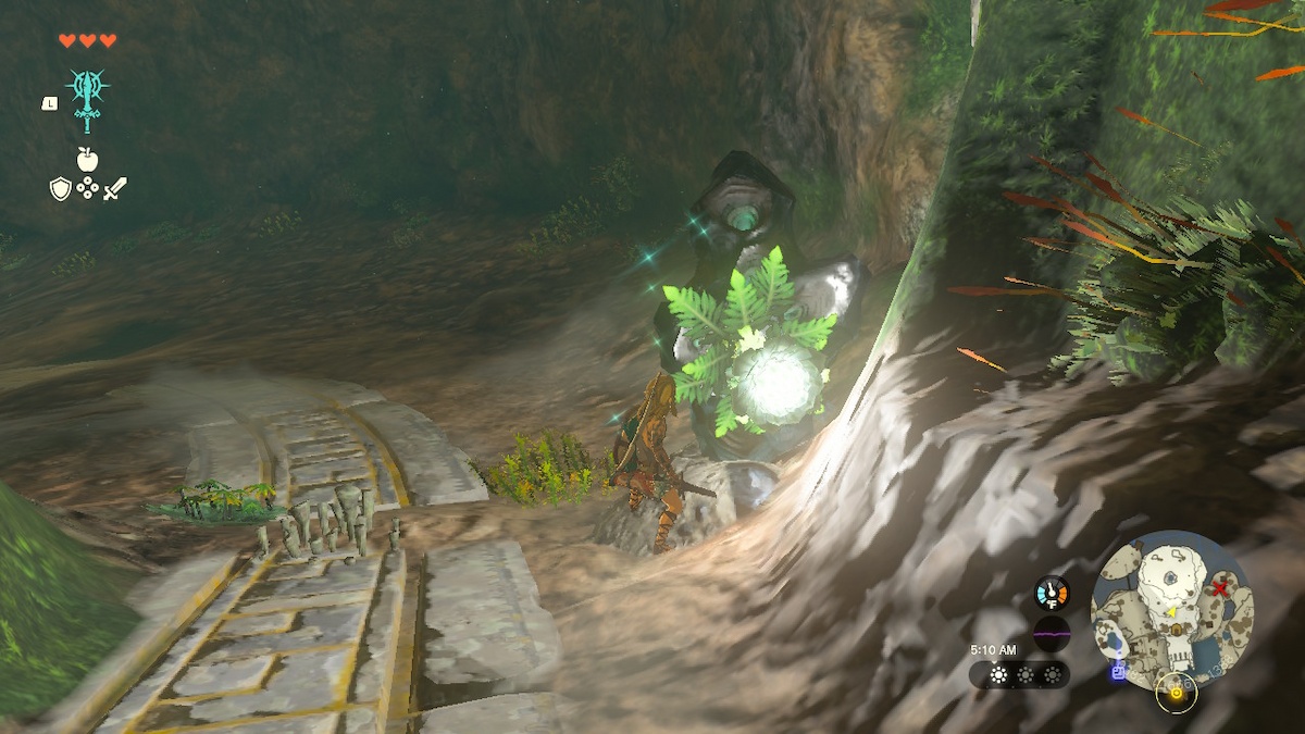 Comment résoudre le puzzle de la grotte minière Tears Of The Kingdom Brightbloom Seeds