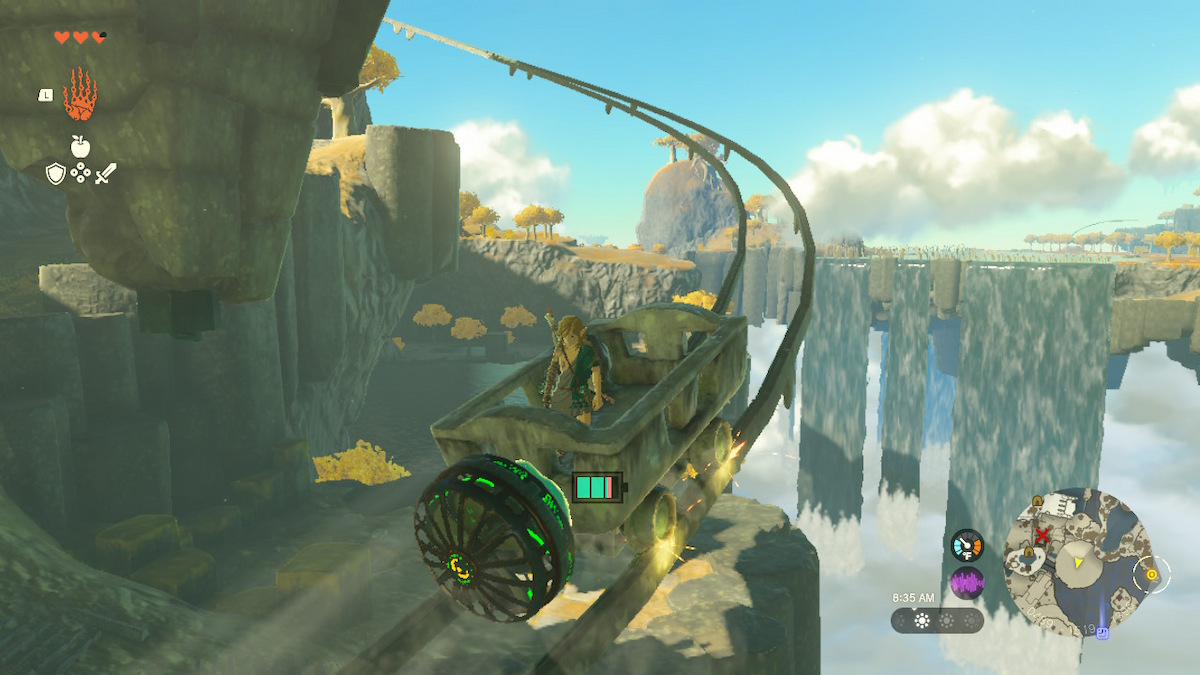 Zelda : Tears Of Kingdom - Comment utiliser le distributeur d'appareils 7 Hors de la grotte