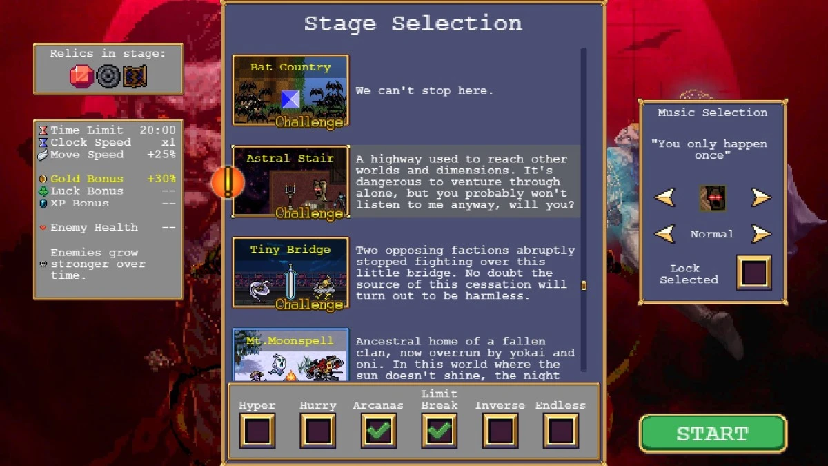 Comment obtenir et utiliser la relique Chaos Rosalia - Vampire Survivors 1 Comment obtenir et utiliser la relique Chaos Rosalia dans l'escalier astral des survivants de vampires