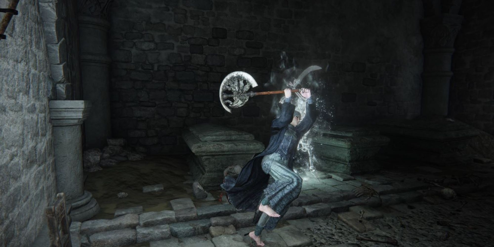 Elden Ring Rosus Axe détenu par le joueur