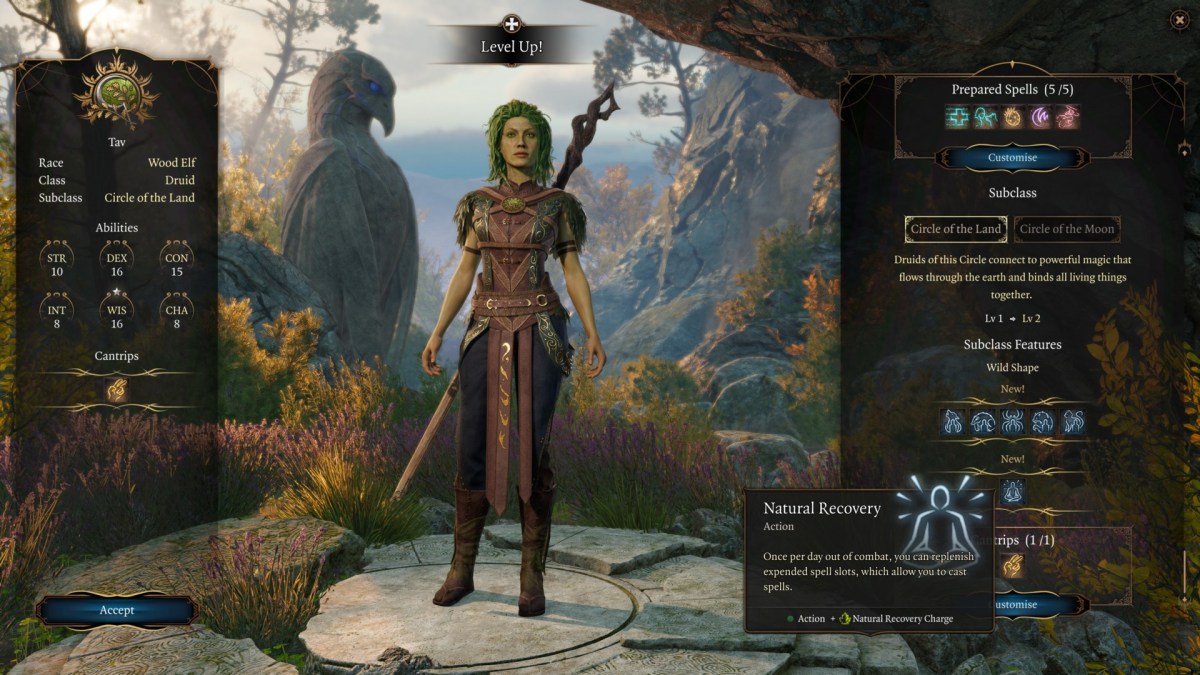 Baldur's Gate 3 Druid Subclass Guide Circle Of The Moon Or Circle Of The Land Bg3 Druid 2