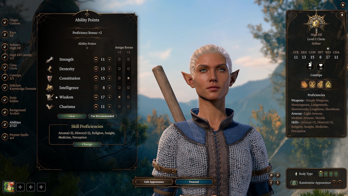 Baldurs Gate 3 Clerc Class And Skills Guide Capacités