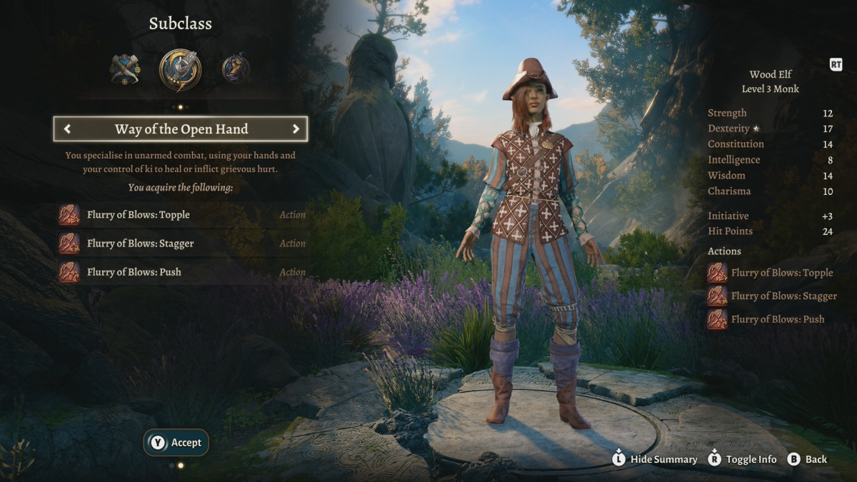 Baldur’s Gate 3 : Les Meilleures builds de Moine 1 Baldurs Gate 3 Monk Subclass Way Of The Open Hand