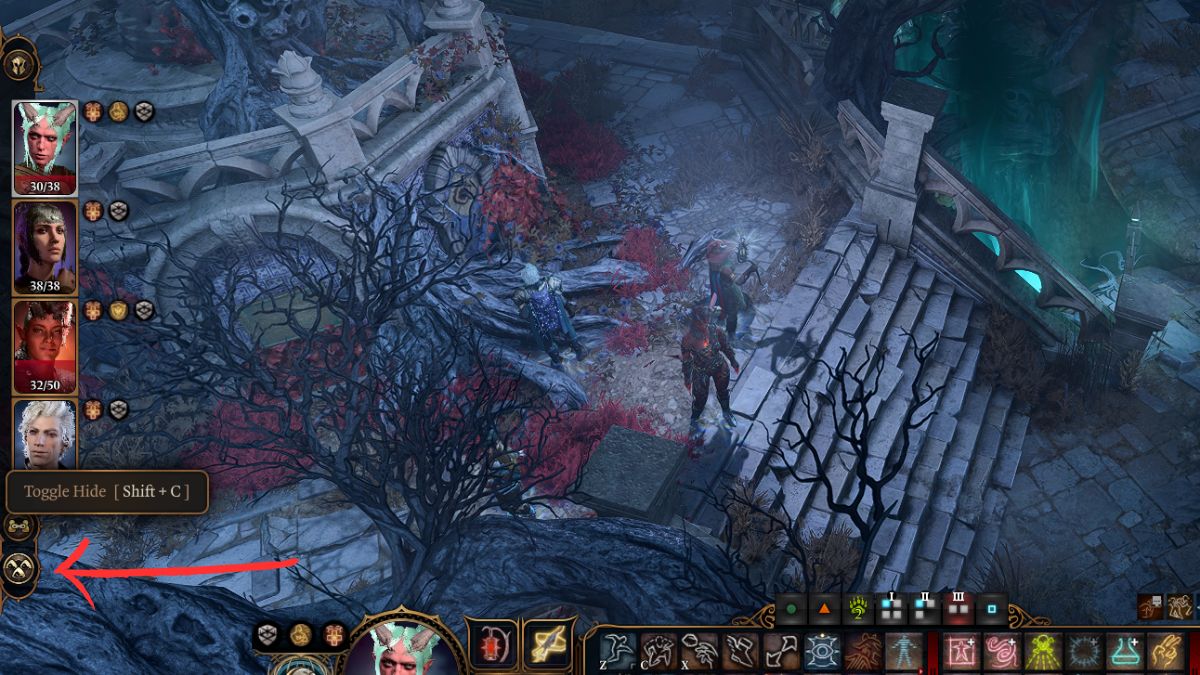 Baldur’s Gate 3 : Comment être furtif avec votre groupe 1 Meilleures stratégies pour se faufiler avec succès dans Baldurs Gate 3 Bg3 Toggle Hide