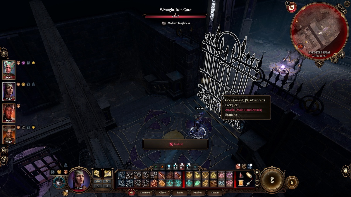 Baldur's Gate 3 : Épreuve du Pas Léger dans le Temple de Shar 4 Comment réussir l'épreuve du pas leger dans Baldurs Gate 3 - Porte verrouillée