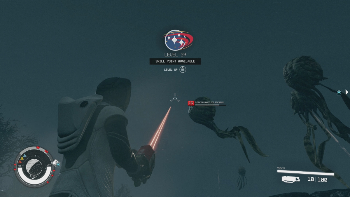 Starfield : Le système Strix est l’endroit idéal pour farmer de l’XP 2 Starfield Flocking Nautilus Filterer Ennemis conduit à un gain de points de compétence