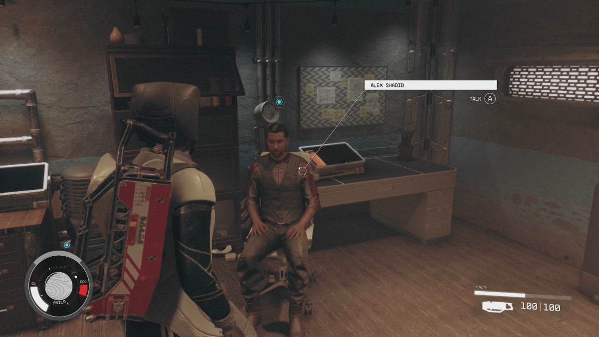 Starfield : Terminer la mission On the Run 8 Starfield On The Run donne l'ardoise cryptée à Alex Shadid dans The Rock