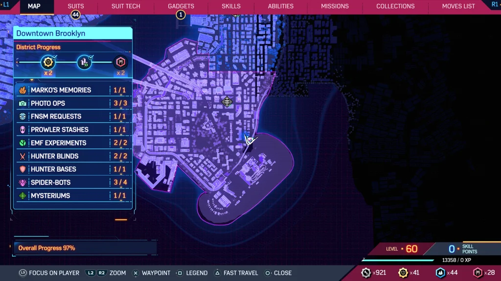 Spider-Man 2 - Emplacements des Spider-Bots dans le centre-ville de Brooklyn