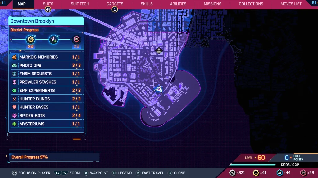 Spider-Man 2 - Emplacements des Spider-Bots dans le centre-ville de Brooklyn