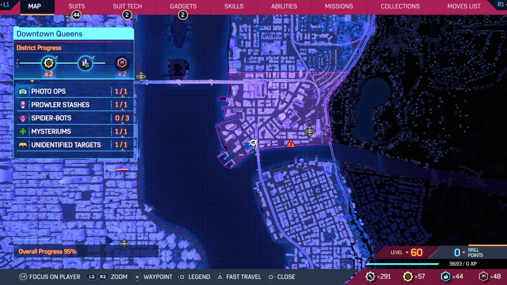 Spider-Man 2 : Downtown Queens - Emplacements Spider-Bot