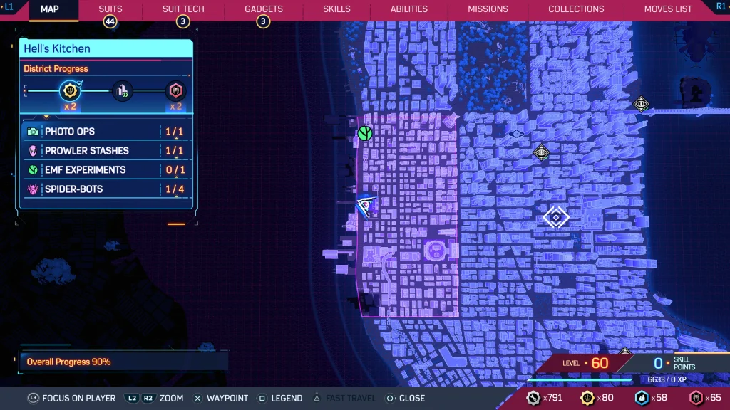 Spider-Man 2 : Hell's Kitchen - Emplacements des Spider-Bot