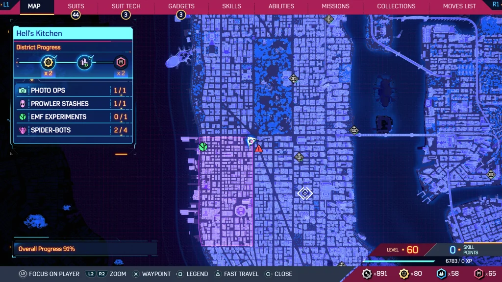 Spider-Man 2 : Hell's Kitchen - Emplacements des Spider-Bot