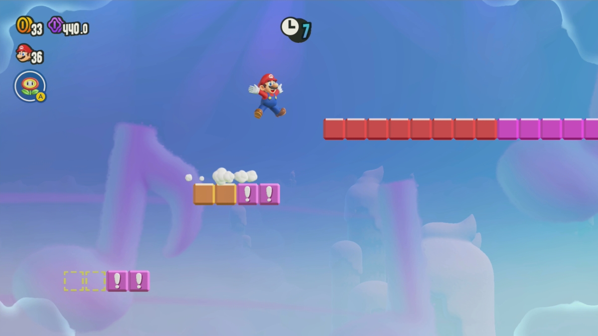 Smb Wonder Jump Jump Jump après la deuxième grande pièce de merveille