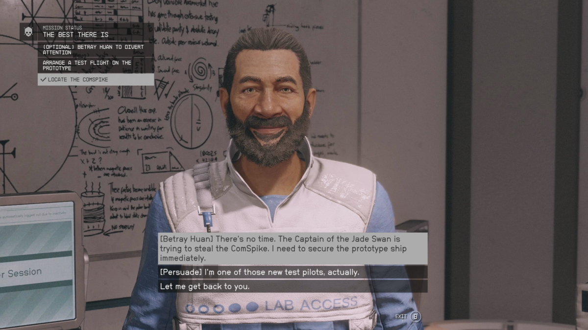 Starfield : Le meilleur qui soit 13 Starfield Best There Is Arrange A Test Flight On The Prototype