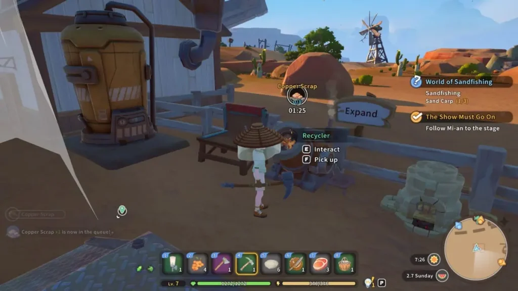 My Time at Sandrock : Comment obtenir des bâtons de cuivre