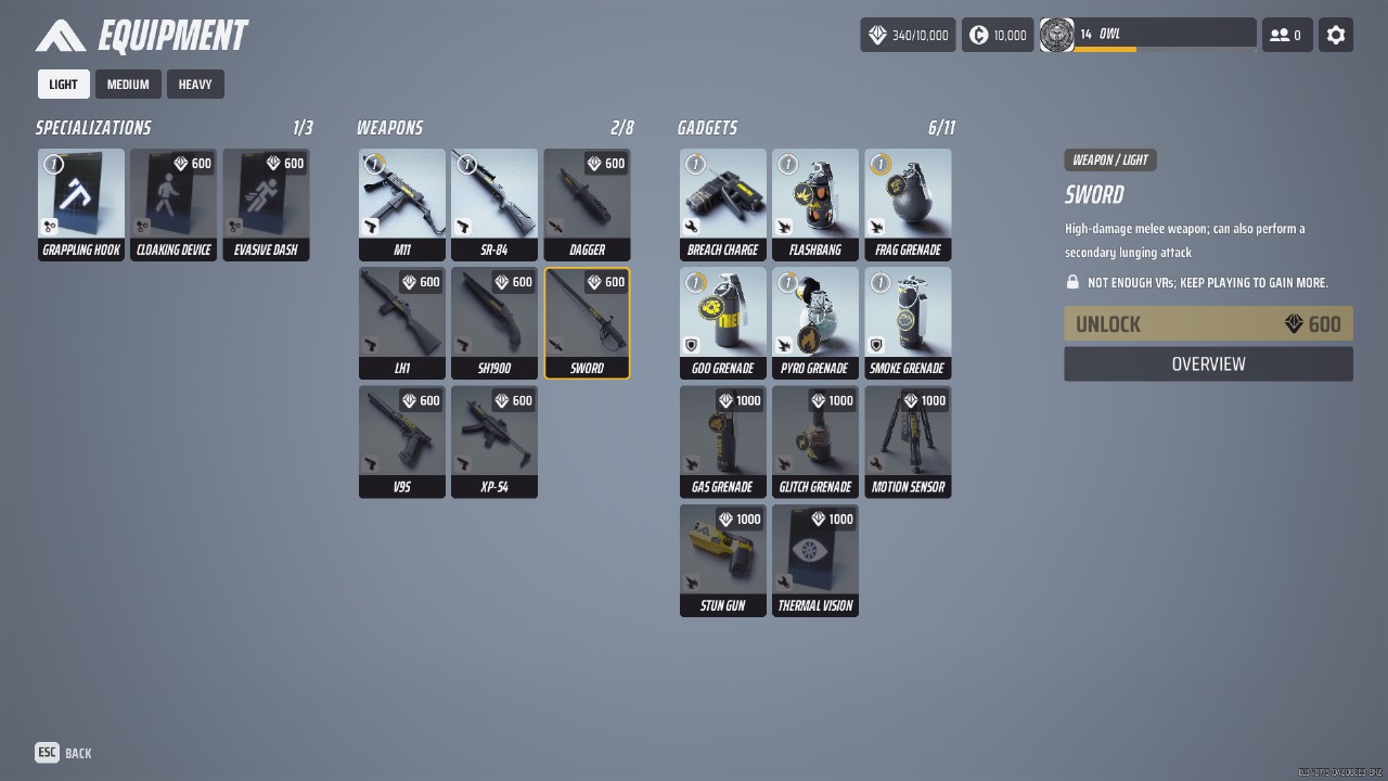 L'épée est nécessaire pour la construction de l'épée