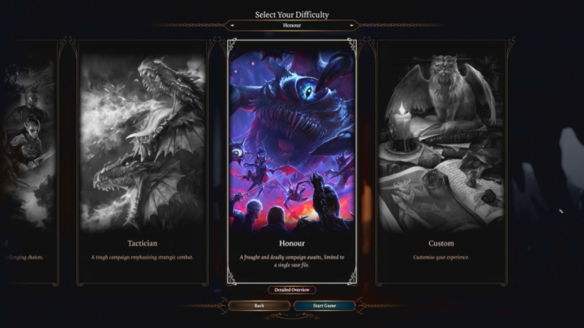 Baldur's Gate 3 : Modes Honneur et Personnalisé 1 L'honneur et le mode personnalisé de Baldurs Gate 3 expliqués en dur