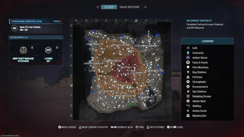 Modern Warfare Zombies (MWZ) - Comment exfiltrer 1 Carte Mwz Tac avec points d'exil mis en évidence