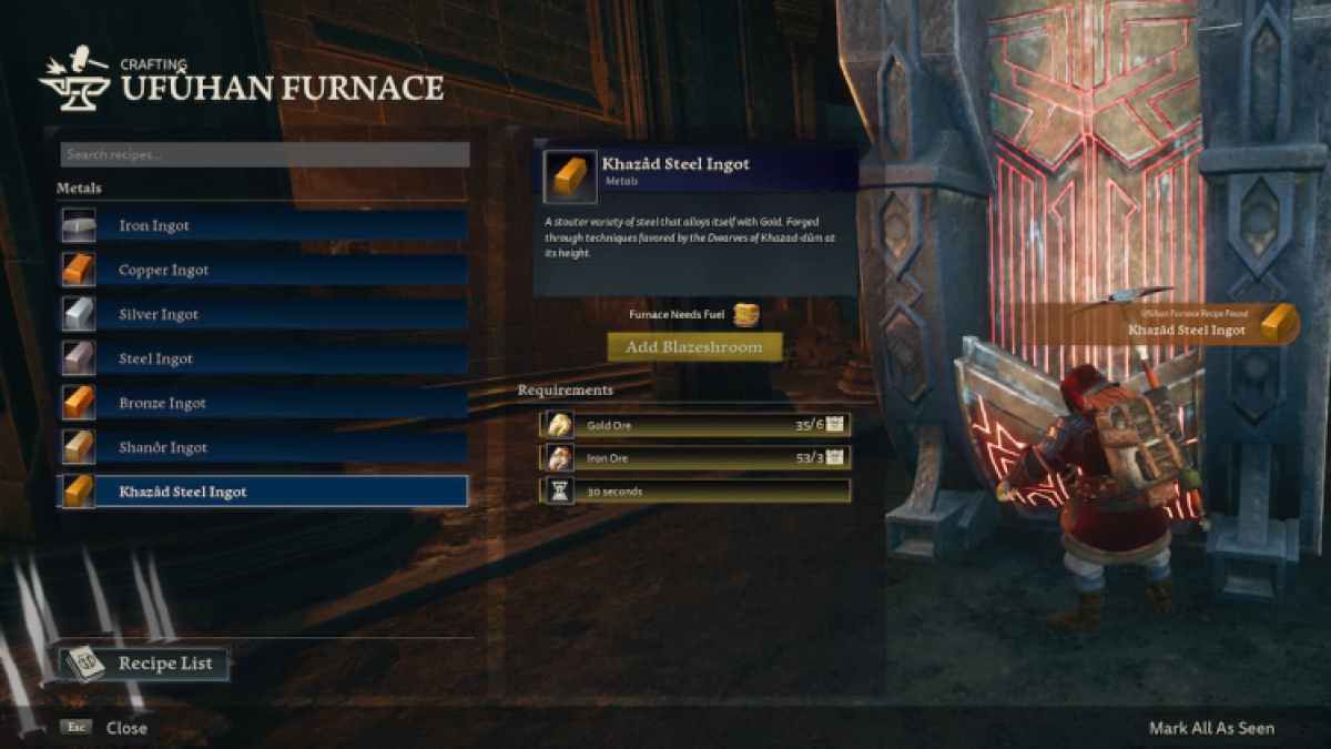 Fusion en retour à la Moria