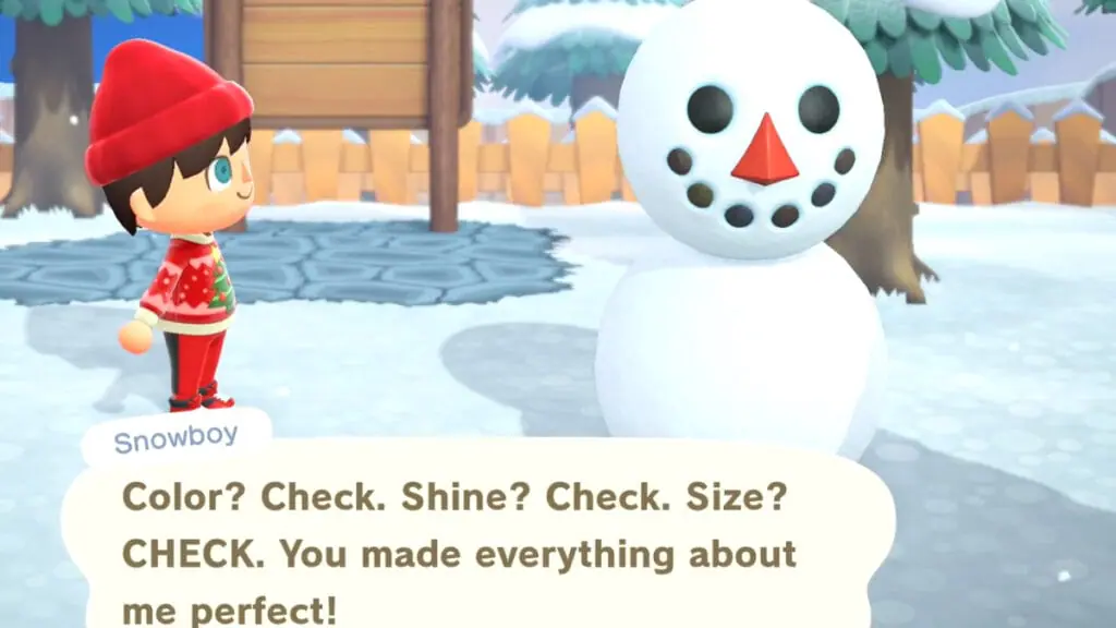 Animal Crossing : New Horizons - Comment faire des boules de neige