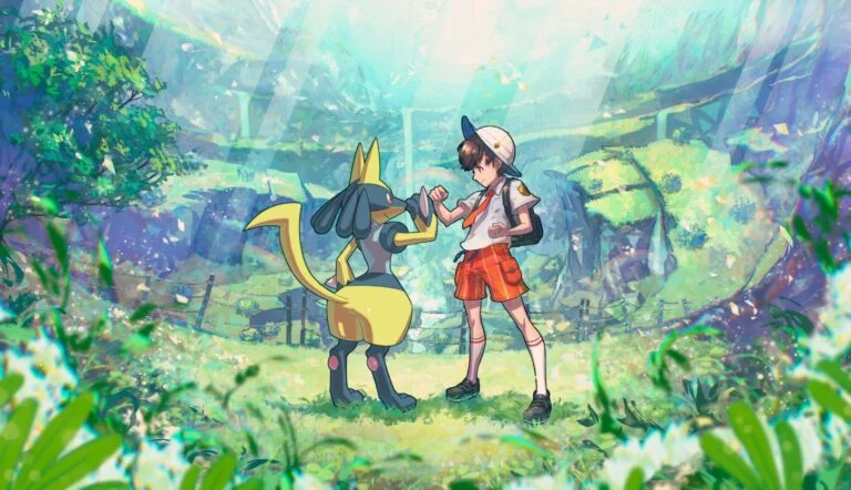 Pokémon Écarlate et Violet : Code cadeau mystère Lucario brillant