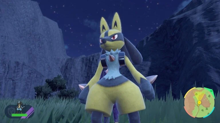 Pokémon Écarlate et Violet : Code cadeau mystère Lucario brillant