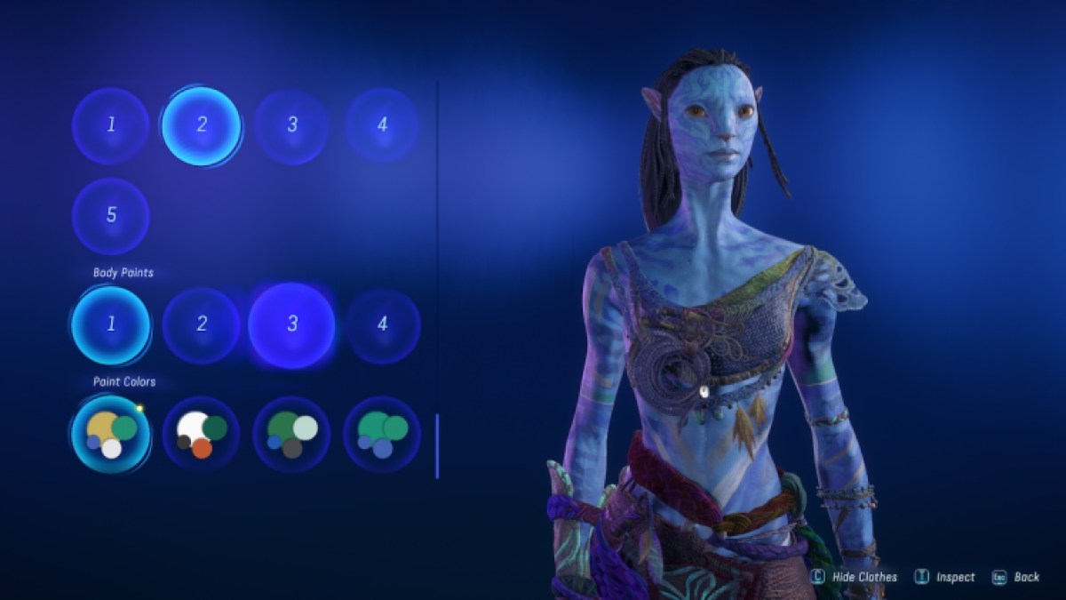 Comment changer l'apparence dans le menu Avatar Frontiers Of Pandora