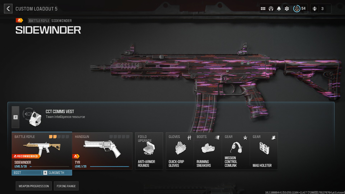 Modern Warfare 3 (2023) : Meilleur équipement Sidewinder 1 Équipement Mw3 Sidewinder