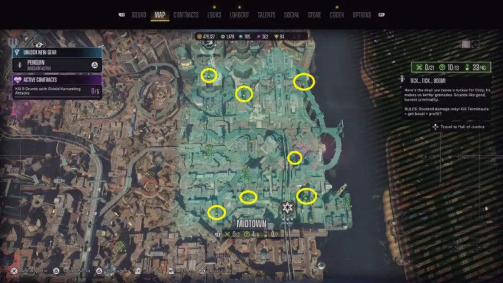 Suicide Squad : Kill the Justice League - Emplacements du trophée Riddler