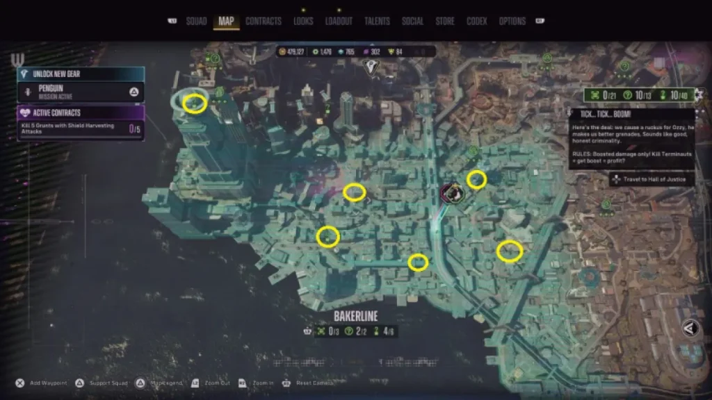 Suicide Squad : Kill the Justice League - Emplacements du trophée Riddler