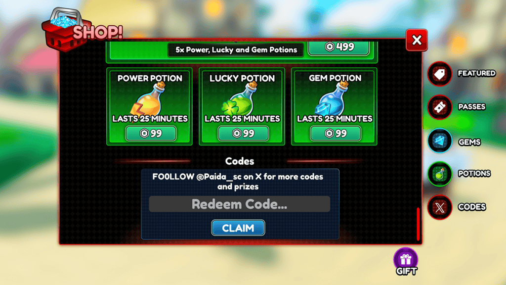 Roblox : Anime Islands - Codes avril 2024 2 Fenêtre d’échange contre les codes Roblox Anime Islands