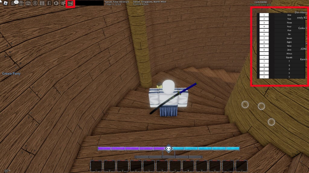 Tous les contrôles Roblox Type Soul, expliqués 1 Raccourcis clavier personnalisés dans Type Soul