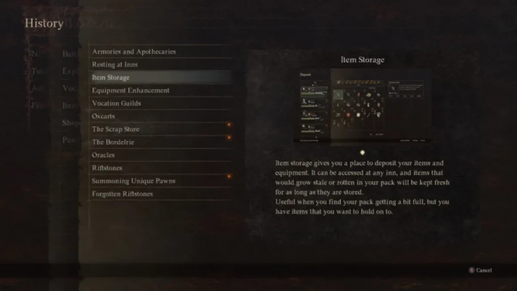 Dragon's Dogma 2 : Les objets se décomposent-ils pendant le stockage ? 3 Dragon's Dogma 2 : Les objets se décomposent-ils pendant le stockage ?