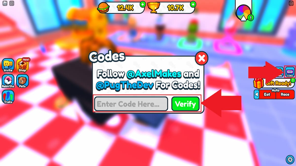 Get Fat And Roll Race Comment utiliser les codes