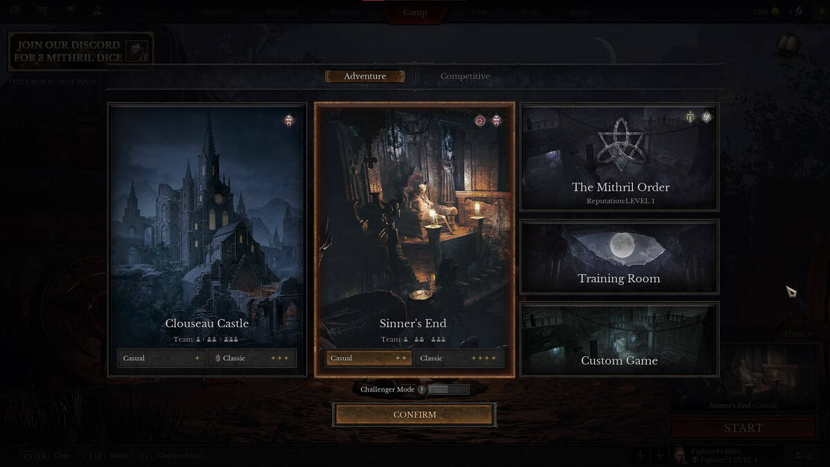 tous les modes de jeu présentés dans dungeonborne