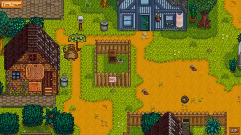 Stardew Valley: Interaction avec l’ours poubelle